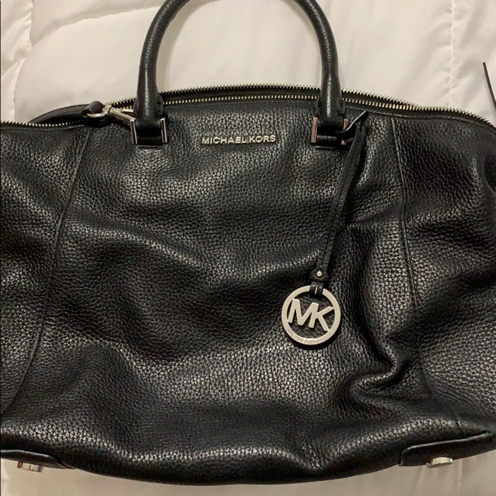 Authentic like new Michael Kors leather satchel